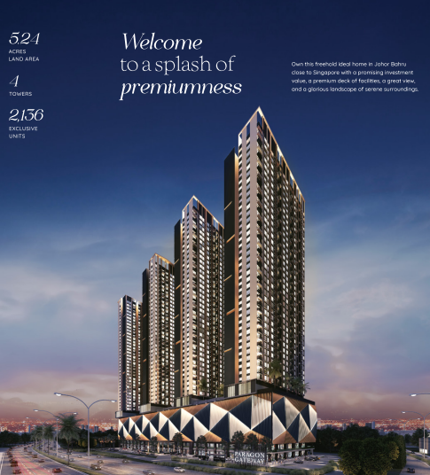 new property launch Johor Bahru 2026, Paragon Gateway, buy apartment JB, high-rise condo JB
