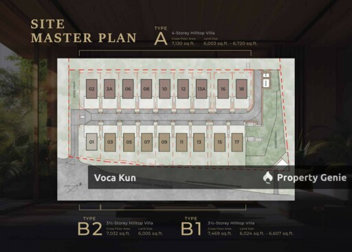 Hilltop villas Banyan Valley 18 unit Bungalow On top of Hill Khidmat Kolombong