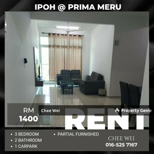 📍IPOH @ Prima Meru For Rent