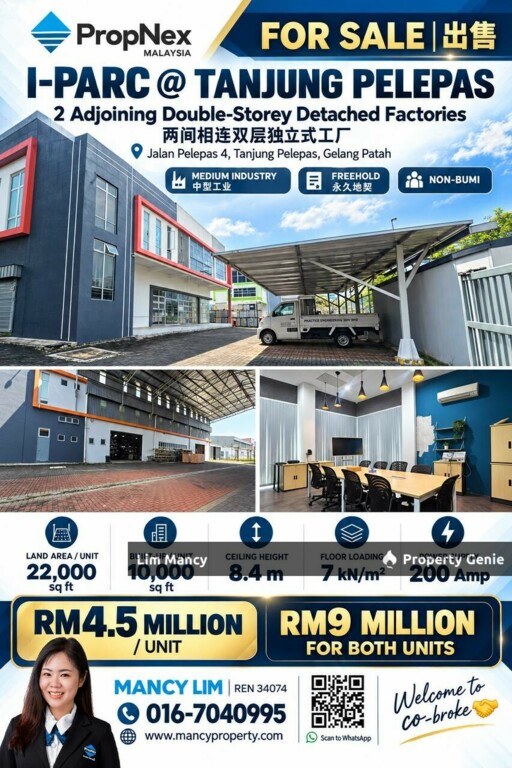 I-Parc Tanjung Pelepas Detached Medium Industrial Factory