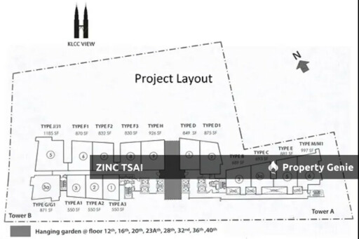 Continew Residence KL City Centre | 40th Floor | 872 sqft | Save RM 75K | RM 675K