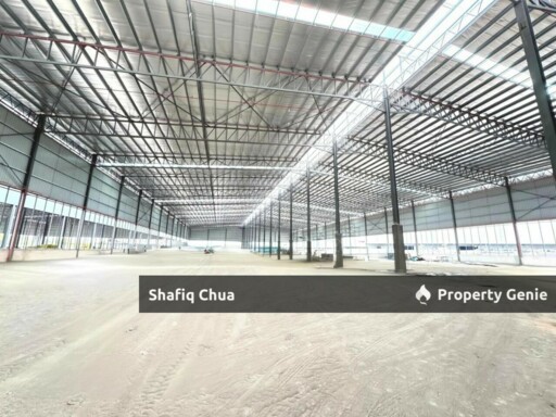 Newly Completed 2 Adjoining Detached Warehouse Factory Enstek, Negeri Sembilan For Sale or Rent