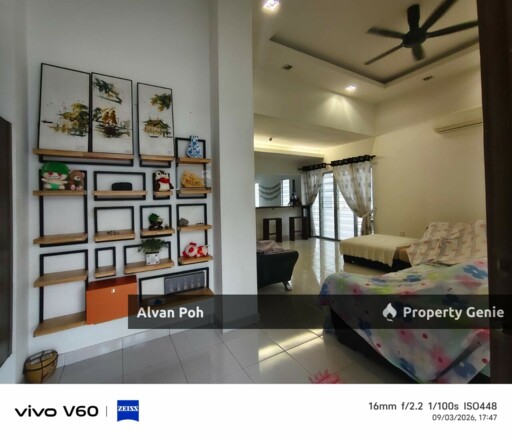 Freehold Double Storey Endlot With Fully Furnished