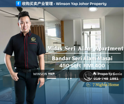 Midas Seri Alam Apartment Bandar Seri Alam Masai Fully Furnished