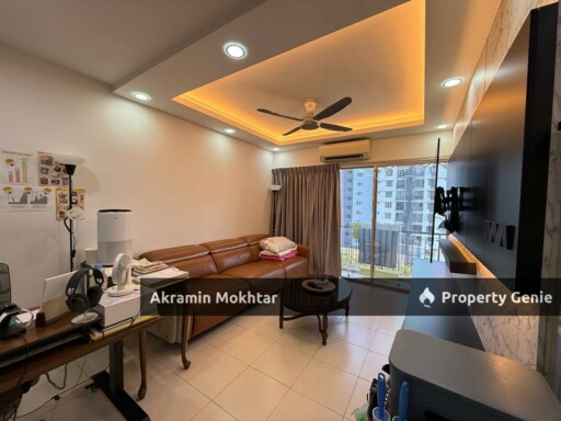 Freehold, Renovated & 2 Parking | Apartment Seri Kasturi Setia Alam [Partly Furnished]  Details: