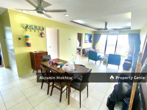 Corner Unit, Renovated, Partially Furnished & 1 Parking | Platinum Lake PV12 Condominium, Danau Kota Setapak, KL .