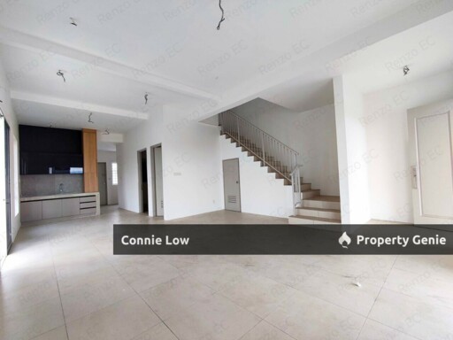 New & Completed Corner Double Storey Terrace House Guarded with Free Cabinets