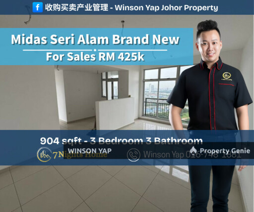 Midas Seri Alam Apartment Bandar Seri Alam Masai Brand New Corner Sales