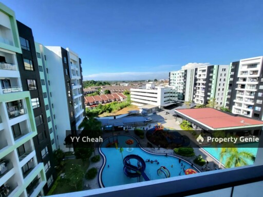 Freehold Corner Lot, iPOH Condo For Sale - 3 Parking Lots Renovated Nice