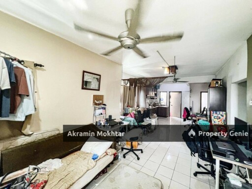 FREEHOLD, CORNER UNIT, FULLY FURNISHED & 1 PARKING | Pangsapuri Puri Aiyu Seksyen 22 Shah Alam