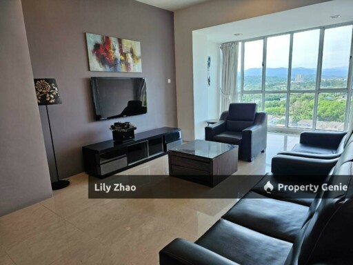 Jesselton Condo for Rent, 1,600 Sq ft, 9th Floor Fully Furnished 3Bed 3Bath, Near QE2, Luyang, Kota Kinabalu
