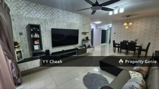 Freehold Corner Lot, iPOH Condo For Sale - 3 Parking Lots Renovated Nice