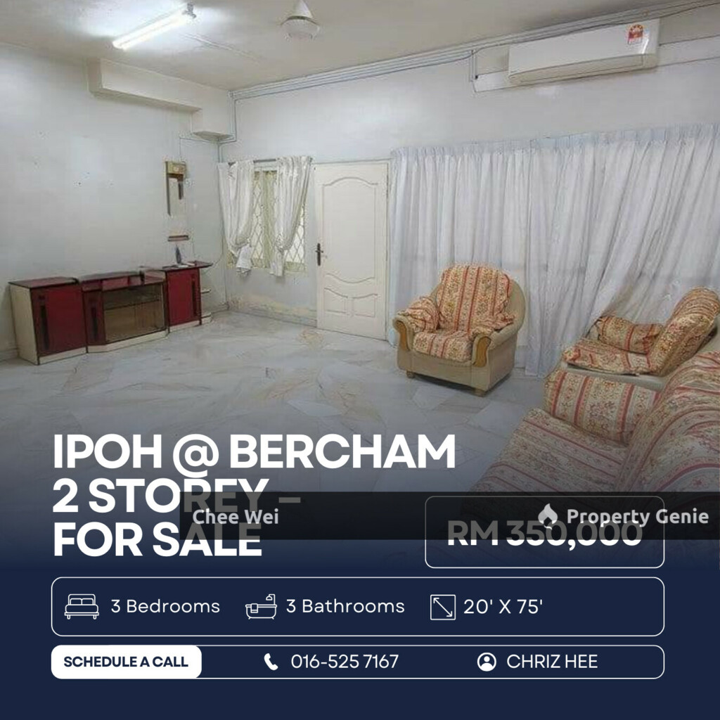 📍Bercham Taman Sri Kurau 🏡Double Storey Terrace