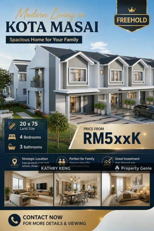 Taman Kota Masai For Sale Pasir Gudang For Sale Johor For Sale Johor Bahru For Sale
