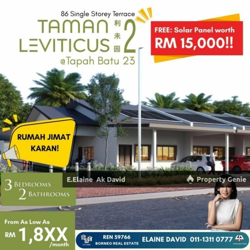 NEW PROJECT Taman Leviticus 2 Tapah | FREE Solar Panel