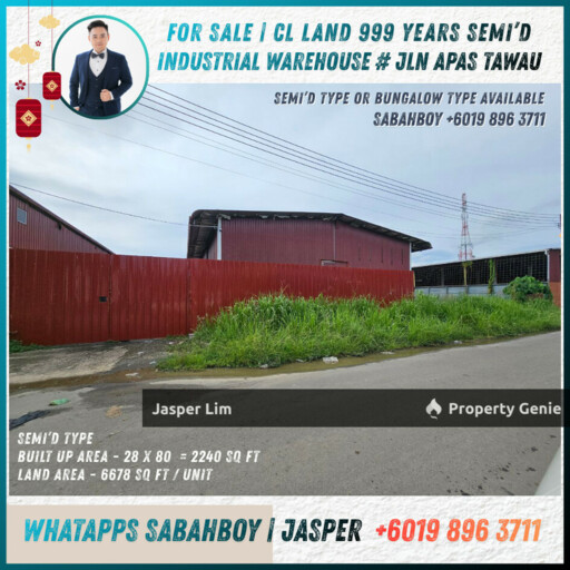 (999 Years) Industrial Warehouse Tawau