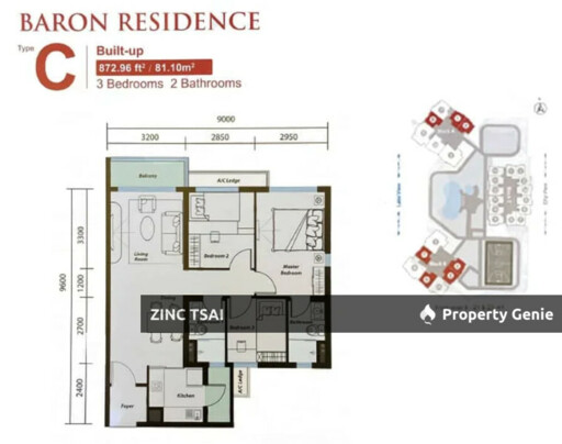 Baron Residence @ Lake City KL North Leasehold Apartment Suite Auction | 3R2B | Save RM 100K | RM 400K