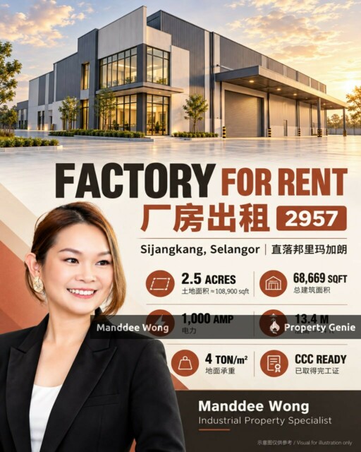 WTR/FACTORY/68,699 SQFT/SIJANGKANG/TELOK PANGLIMA GARANG/SELANGOR