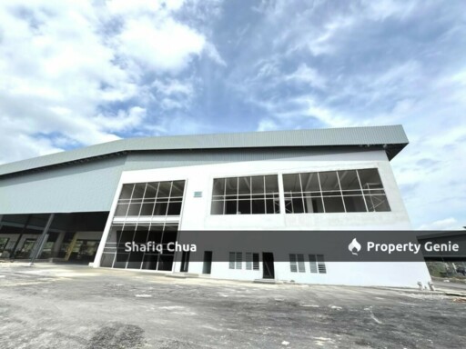 Newly Completed 2 Adjoining Detached Warehouse Factory Enstek, Negeri Sembilan For Sale or Rent