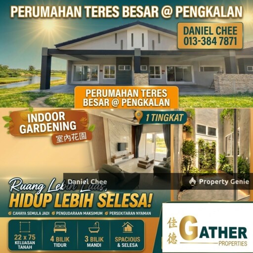 Super Big Size Single Storey Terrace House at Pengkalan