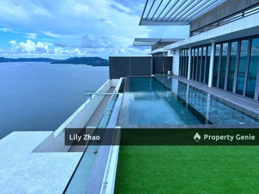 Exclusive Full Sea View Triplex Resort Penthouse For Sale, 3,701 Sf, Signal Hill, Kota Kinabalu City, Sabah.