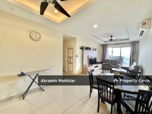 Corner Unit, Fully Furnished & 2 Parking | Residensi Rampai The Parc Tower, Setapak