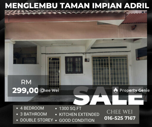 Menglembu Taman Impian Adril 2 Storey House For Sale