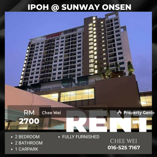 📍IPOH @ Sunway Onsen Condo For Rent