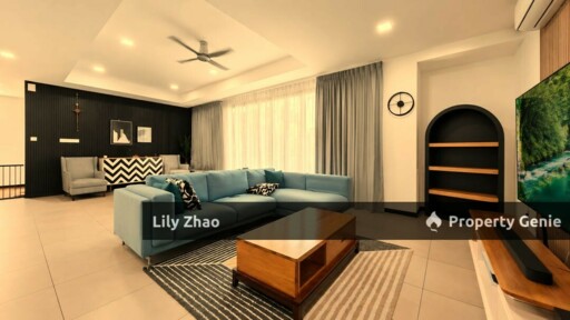 3-Storey Semi-Detached Luxury House for Rent, 4Bed 5Bath, Exclusive Unit, Gated & Guarded, Likas, Kota Kinabalu.