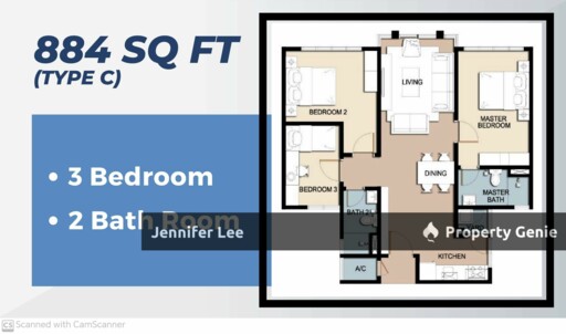 100% Loan Fully Furnished Freehold Condo, Ipoh Town