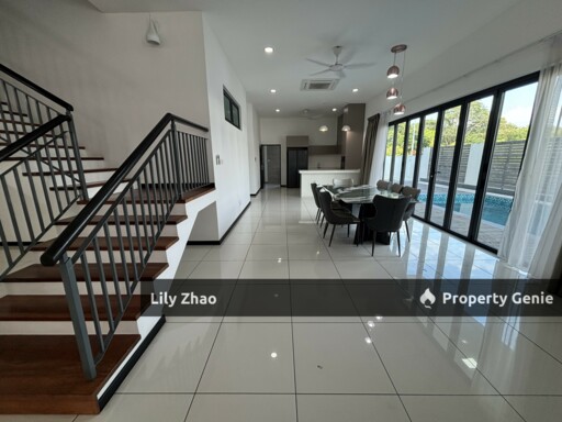 Beautiful BUNGALOW for Rent, DETACHED HOUSE with Swimming Pool, Likas, Kota Kinabalu City, Sabah, Malaysia