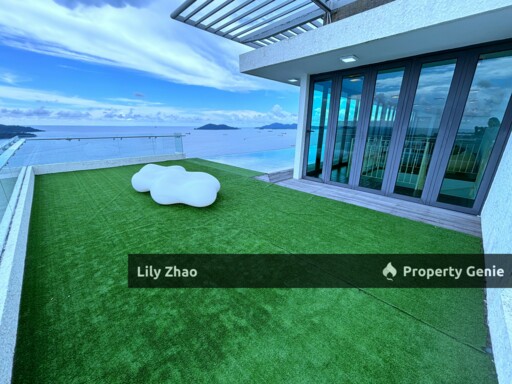 Exclusive Full Sea View Triplex Resort Penthouse For Sale, 3,701 Sf, Signal Hill, Kota Kinabalu City, Sabah.