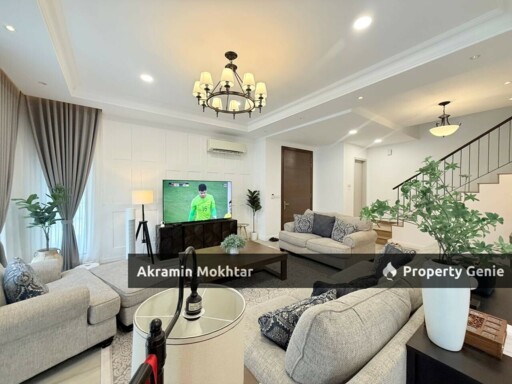 FULLY RENOVATED & PARTIALLY FURNISHED |  GAMUDA 25.7  Lucent Residence @ Twentyfive.7 Two storey Semi D Corner Lot (Cul De Sac)