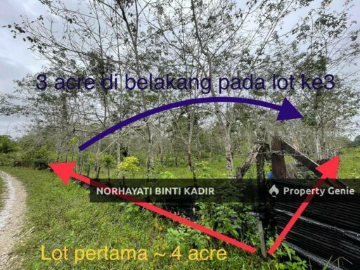 TANAH PERTANIAN KEBUN GETAH 7.5 EKAR DI PENOR