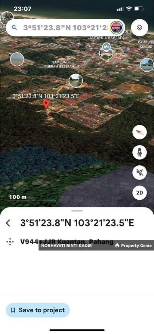 LOT BANGLO BESERAH BERHAMPIRAN KG DARAT SEKOLAH