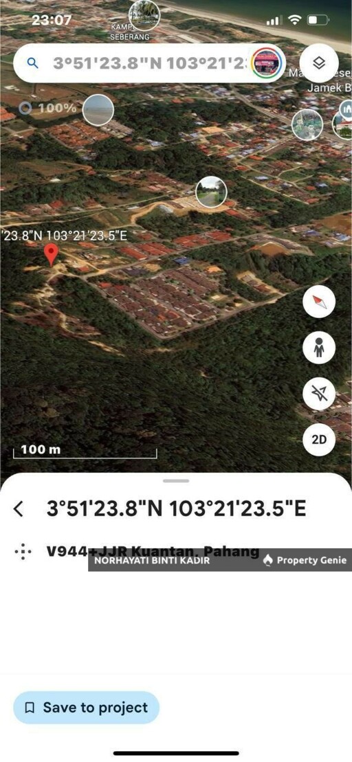 LOT BANGLO BESERAH BERHAMPIRAN KG DARAT SEKOLAH