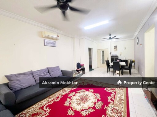 Freehold, Partially Furnished & 1 Covered Parking | Astana Putra Condominium at  Bukit Rahman Putra
