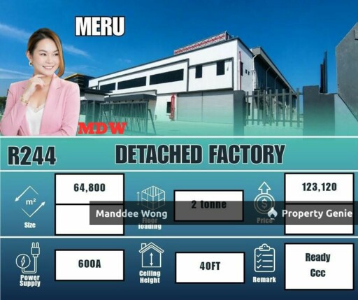WTR/DETACHED FACTORY/64,800 SQFT/MERU/KLANG/SELANGOR