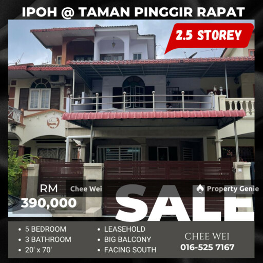 📍IPOH @ Taman Pinggir Rapat Perdana (Strawberry Park) 2.5 Storey House For Sale