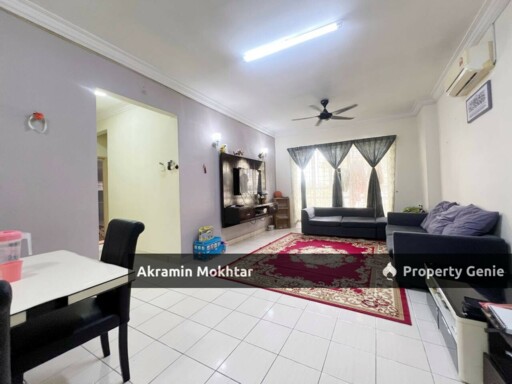Freehold, Partially Furnished & 1 Covered Parking | Astana Putra Condominium at  Bukit Rahman Putra