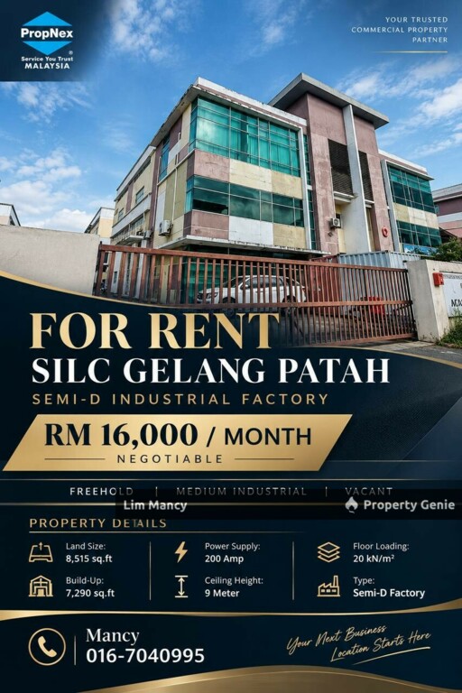 SILC Gelang Patah Semi Detached Medium Industrial Factory
