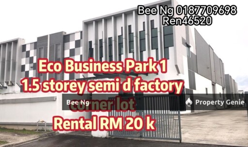 Eco BuSiness Park Factory in Johor Bahru, Freehold Semi-D