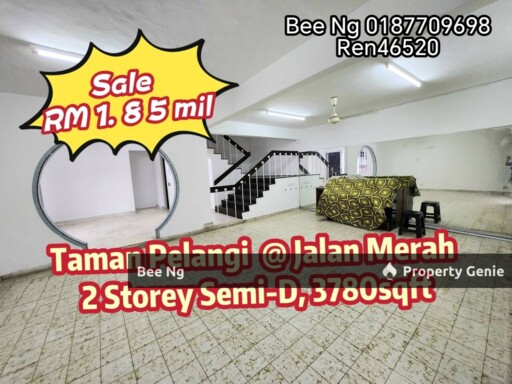 Taman Pelangi Semi-D Johor Bahru, Freehold 3780 Sqft