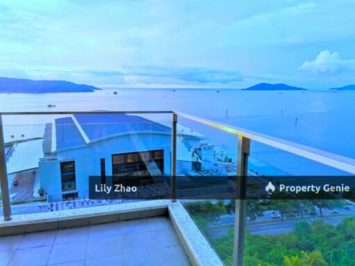 High End Condo with Private Lift For Rent, Full Sea View, 3+3 Rooms, 5 Bath, 2,450 Sqft, The Peak Vista, Kota Kinabalu City