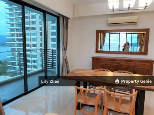 High End Condo with Private Lift For Rent, Full Sea View, 3+3 Rooms, 5 Bath, 2,450 Sqft, The Peak Vista, Kota Kinabalu City