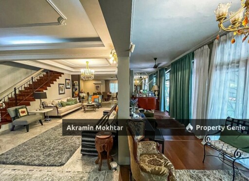 Freehold, CornerLot, Renovated & Partially Furnished | 2-Storey Bungalow Kampung Datuk Keramat KL.