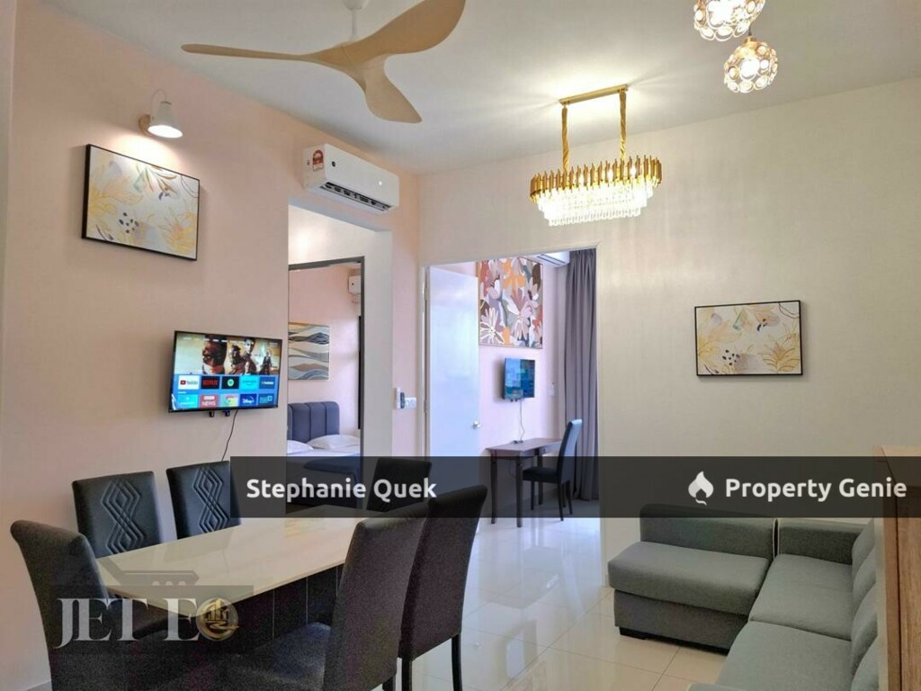 Fully Furnished With ID Design Condo For Rent @ Zentro Condo 16 Sierra Puchong 969sf 4B2B