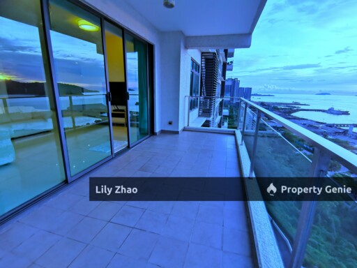 High End Condo with Private Lift For Rent, Full Sea View, 3+3 Rooms, 5 Bath, 2,450 Sqft, The Peak Vista, Kota Kinabalu City