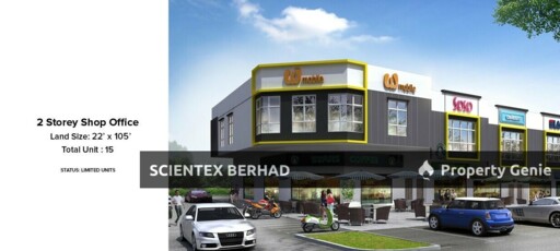 2 Story Shop Office, Scientex Pasir Gudang