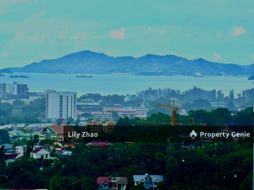 Jesselton Twin Tower A High end Condo for Rent, Level 25th, 3Bed 2Bath, Fully Furnished, 1 Car Park, Kota Kinabalu, Sabah